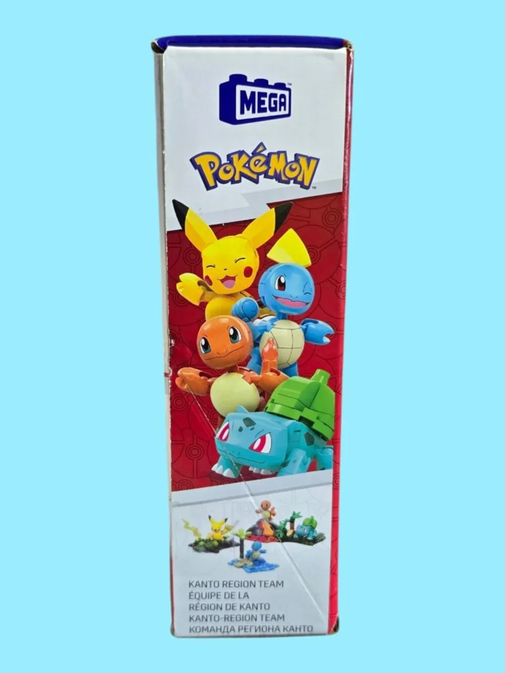 MEGA Pokémon Building Toy Kit Kanto Region Team with 4 Figures (130 Pieces)